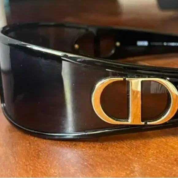 Dior Black and Gold Designer Sunglasses - Picture 3 of 5